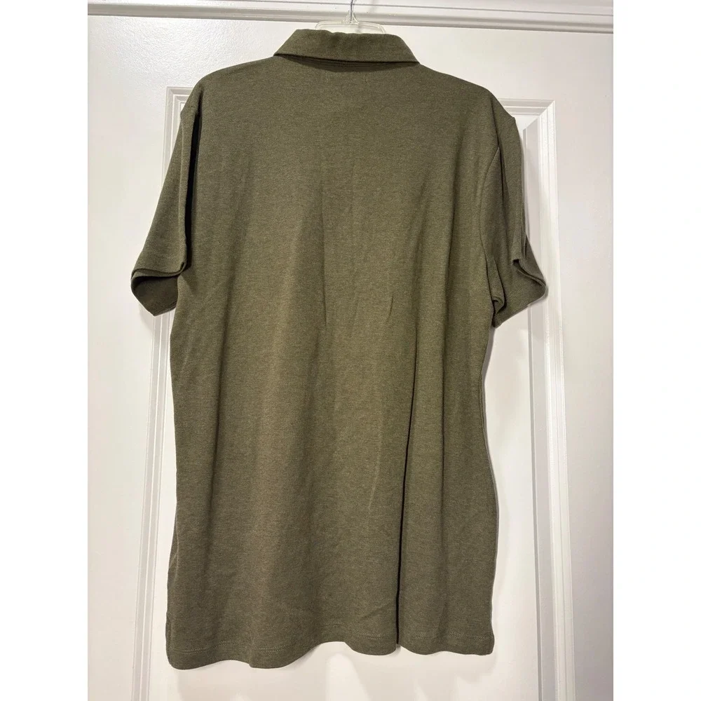 Banana Republic NWT Luxe Touch Performance Mens Olive Green Polo -Large‎